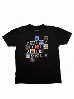 Billy Joel Black Graphic T-Shirt 🎶